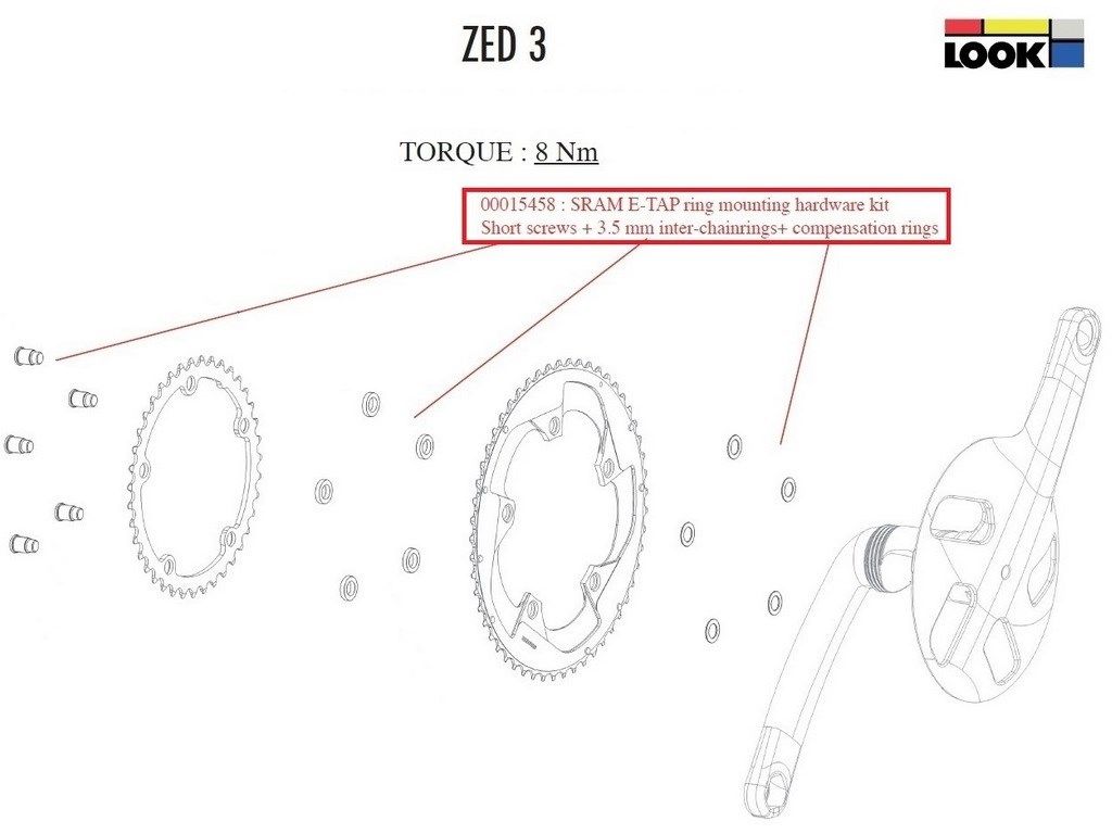 look zed 3 crankset